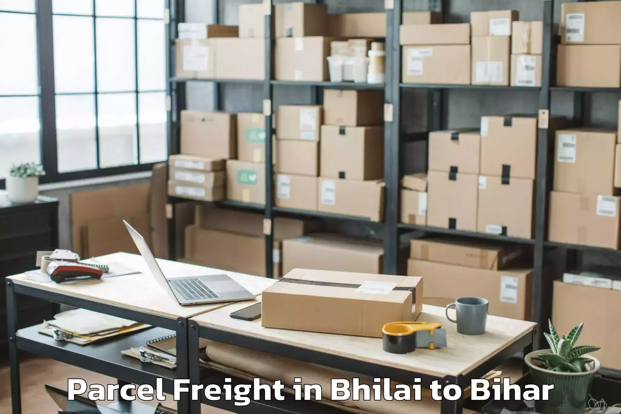 Easy Bhilai to Lauria Nandangarh Parcel Freight Booking